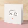 Best Friend Birthday Card Bestie Card for Best Friend Greeting Card Special Best Friend Birthday Gift Heartfelt Message Card for Her - Large (5x7) / Blank Message