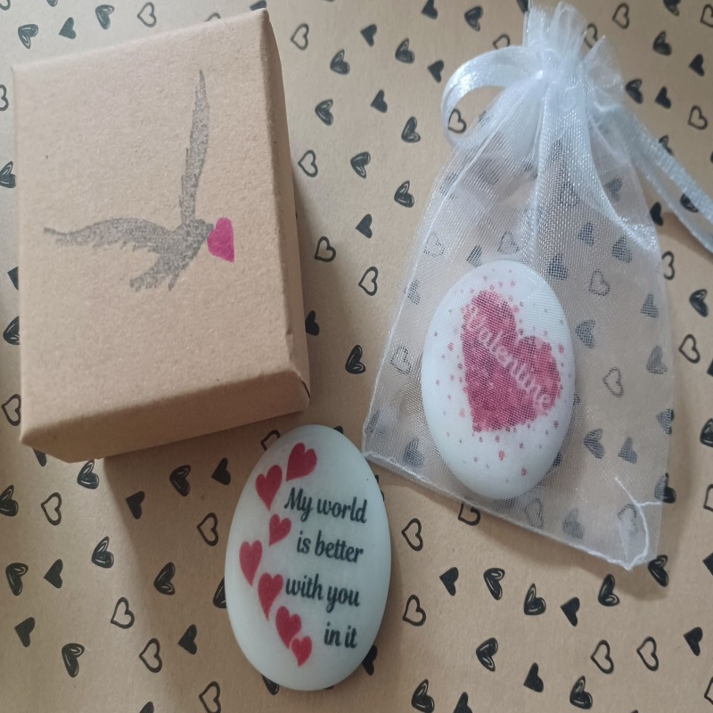 Valentines Day Pebble Keepsake Gifts