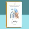 Your new Grandson Card - Congratulations on the birth of your grandson - Personalised Card - New Baby Customised Card - For grandparents - Regular - Matte - Personalised Inside