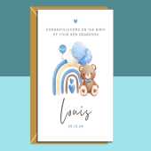 Your new Grandson Card - Congratulations on the birth of your grandson - Personalised Card - New Baby Customised Card - For grandparents