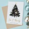 Christmas Card For Son & Family Christmas Tree Card Wising You A Merry Christmas - Portrait (5x7) / Blank Inside