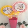 Personalised Baby Minnie 1st Birthday Cake Topper,Minnie Centrepiece,First cake - Age rosette