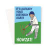 Funny Cricket Birthday Card - A5 Portrait - 1 Card