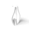 The Krono Vase, Modern and Unique Home Decor for Dried and Preserved Flower Arrangement - Black - Large