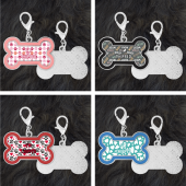 Bone Shaped 'I'm Chipped' Safety Pet Collar Tag