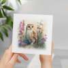 Postcard Prints - Notelet Card of a Owl For Anyone Any Occasion Card For Her or For Him Card For Birthday or Easter Card Thank You Card - Square (5.5x5.5) / Blank Inside