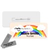 Hello My Name is Name Badge Peach Rainbow Personalised Premium Durable Name Badge #hello mynameis Name Badge, Nurse Badge Splash Name Badge - Standard Pin