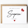 We Have a Little Surprise for You Balloons Pregnancy Reveal Cards - A6 - 4.1" x 5.8"