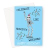 Skeleton Joke Birthday Card - A5 Portrait - 1 Card