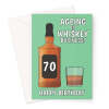 Happy 70th Birthday Card For Him - Whiskey - A5 Portrait - 1 Card