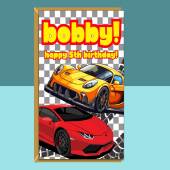 5th birthday card - Cars - Personalised - For Him or Her - 5 Year Old Son, Nephew, Grandson, Friend, Niece, Daughter, Granddaughter