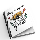 Personalised A5 Notebook - Helping Little Minds Grow