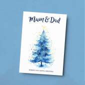 Christmas Card For Mum and Dad Card For Mum Xmas Card for Dad For Christmas Card for Loved One Mum and Dad Card Christmas Tree Card