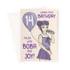 Cute Boba Tea Girl Birthday Card - Age 14 - A5 Portrait - 1 Card