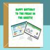Funny Birthday Card Personalised For Him or Her - Ideal For Excel Spreadsheet Lovers - Cheeky Card For Boyfriend, Girlfriend, Husband, Wife - Blank inside - Large