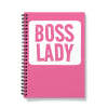 Funny Boss Lady Notebook - Pink - A5 - Lined