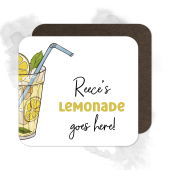 Personalised Lemonade Coaster