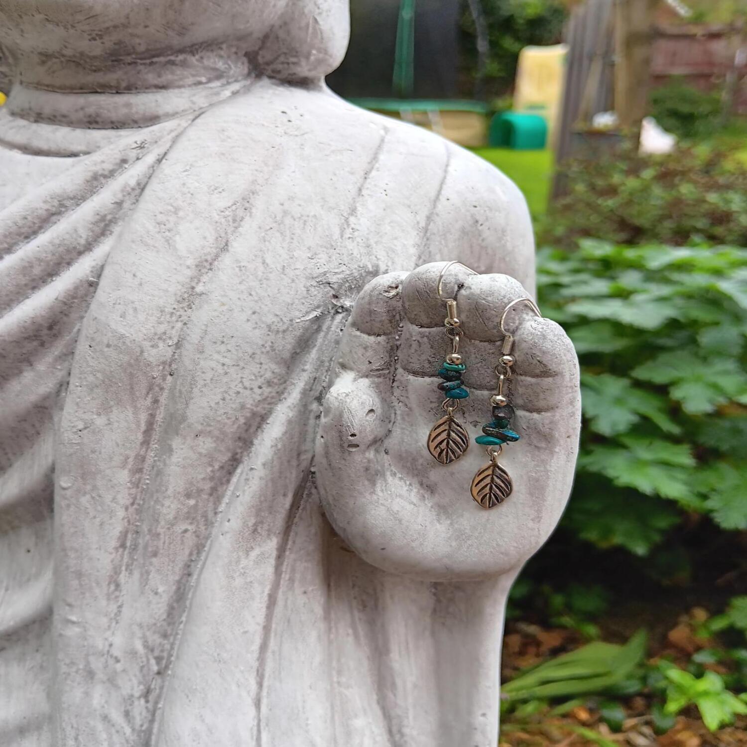 Chrysocolla Earrings - Communication