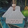 New Home Clay Hanging Gift - Pale Blue