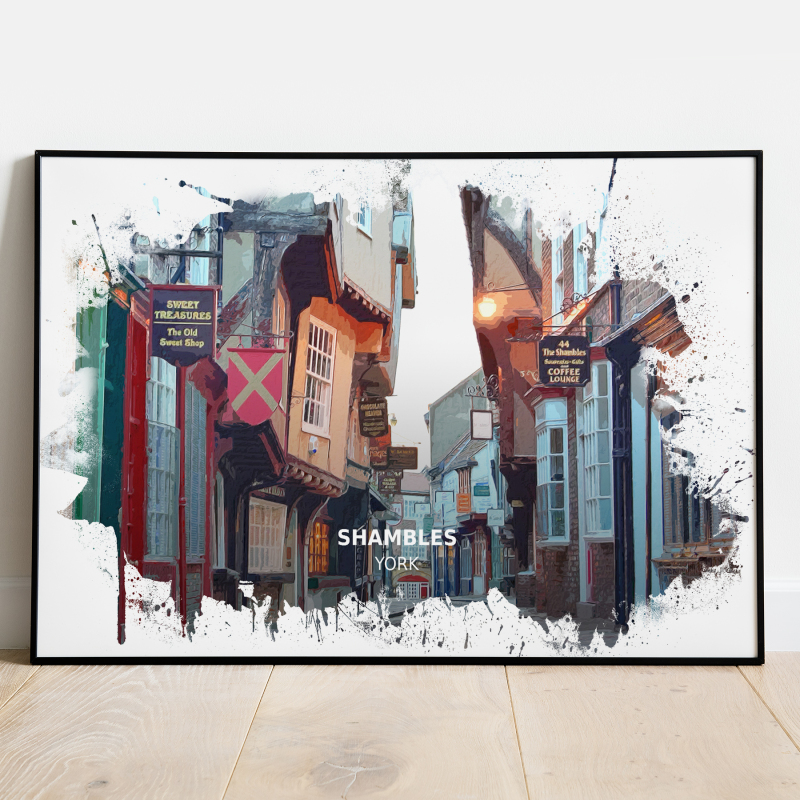 The Shambles - York - Print - A4 - Standard - Print Only