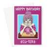 Happy Birthday Card - Boba Bubble Tea Cu-Tea -  A5 Greeting Card - A5 Portrait - 1 Card