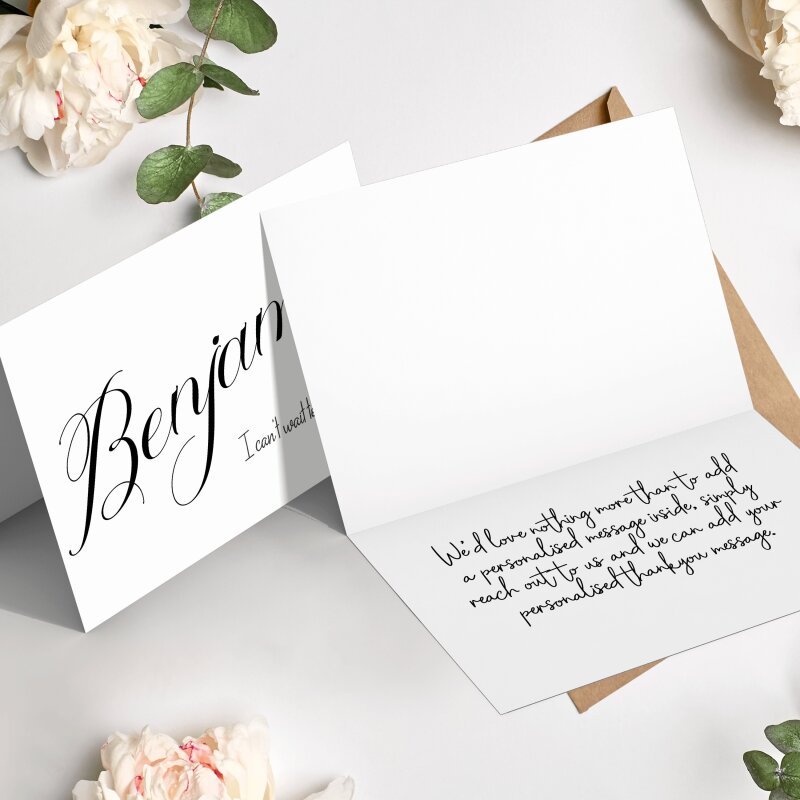 I Can't Wait To Marry You to my Groom Wedding Day Card - A6 - 4.1" x 5.8"