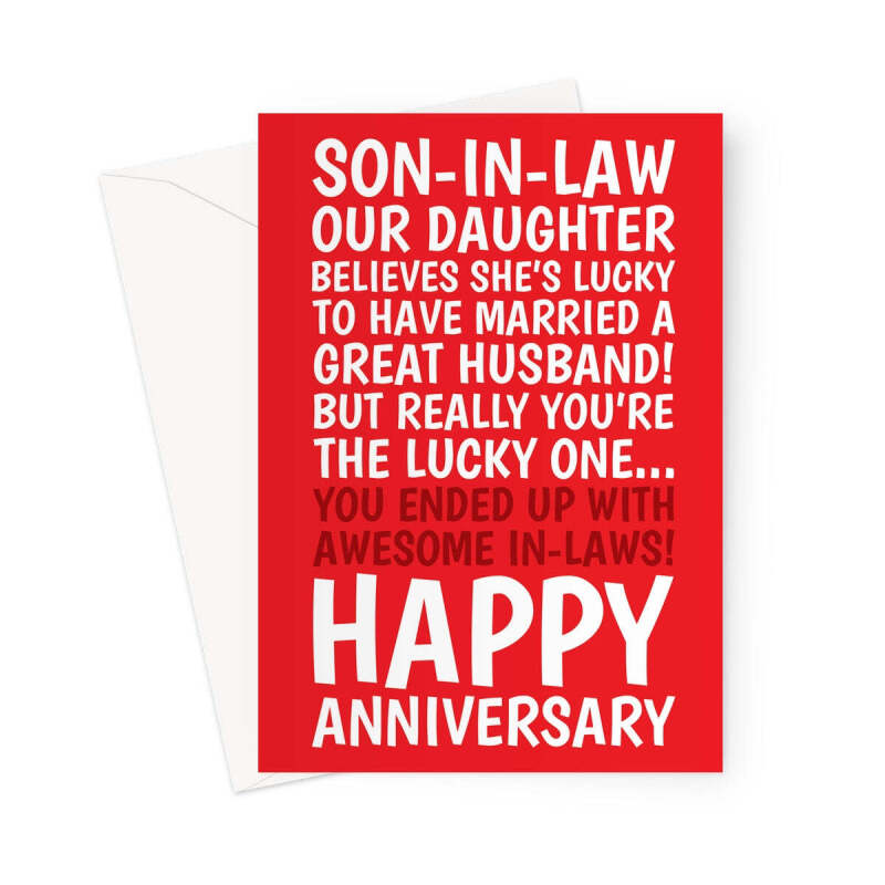 Anniversary Card For Daughter And Son-In-Law - A5 Portrait - 1 Card