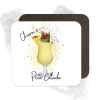 Personalised Pina Colada Coaster with Splash Effect