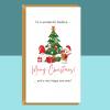 Godson Christmas Card - Ideal personalised Xmas card for your God-Son - Blank inside - Large