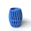 The Reni Vase, Modern and Unique Home Decor for Dried and Preserved Flower Arrangement - Matte Dark Green